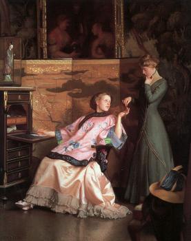 William McGregor Paxton : The New Necklace